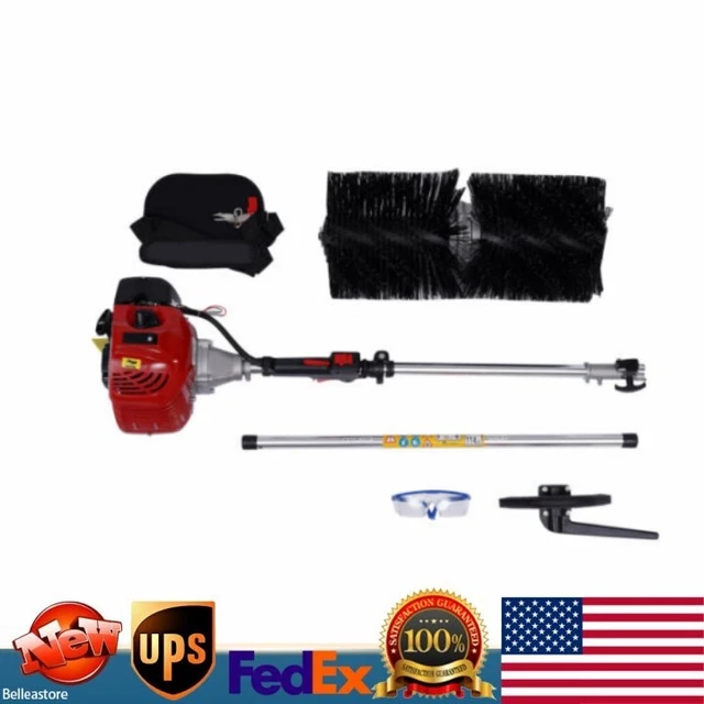 52 CC 2-Stroke Handheld Gas Power Broom Sweeper Driveway Turf Grass Cleaner NEW