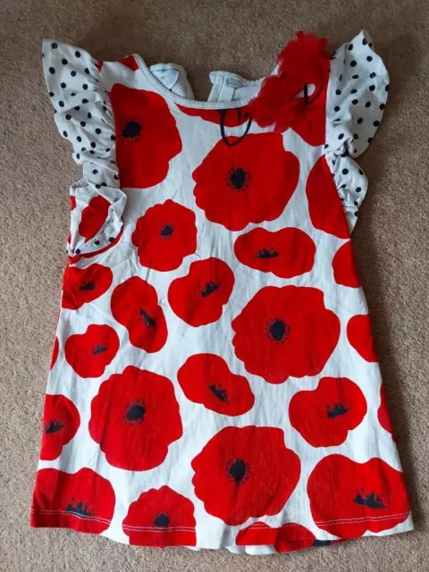 *Ariana Dee (A Dee)* Girls Short Sleeve Poppies Top 8 Yrs 128Cm