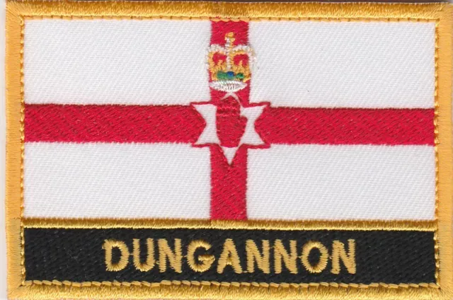 Dungannon Northern Ireland Town & City Embroidered Sew on Patch Badge
