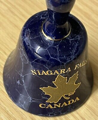 Niagara Falls Porcelain Bell Maple Leaf 🍁 Canada 🇨🇦 3