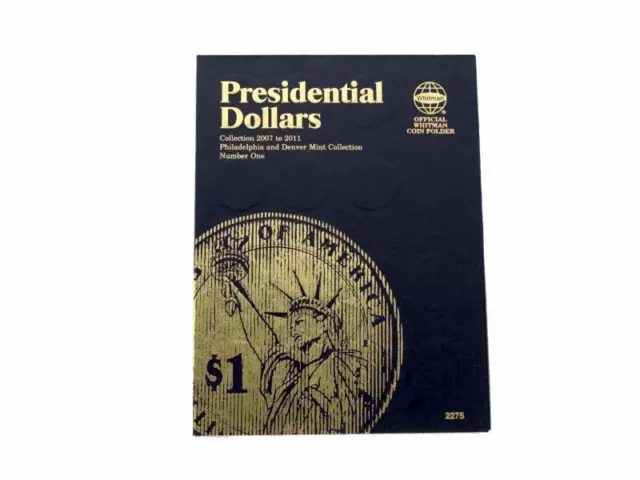 Whitman Coin Folder/Album,Presidential Dollar #1, 2007-2011 P & D