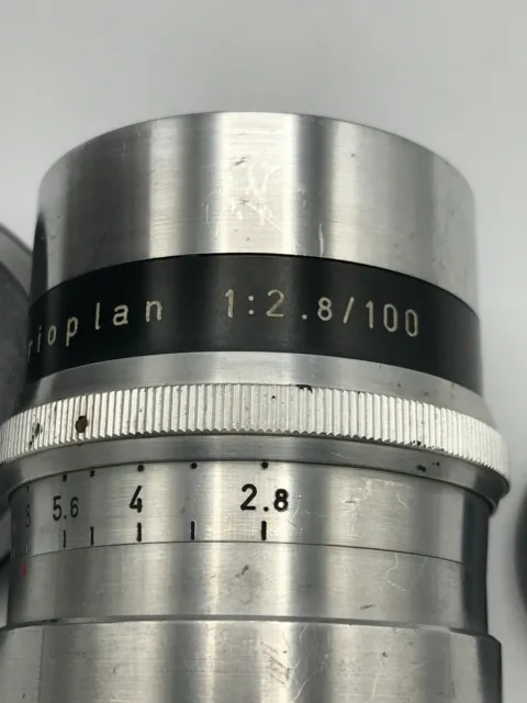 Objektiv Meyer Optik Görlitz 1591583 Trioplan 1:28/100 V mit Tasche 9