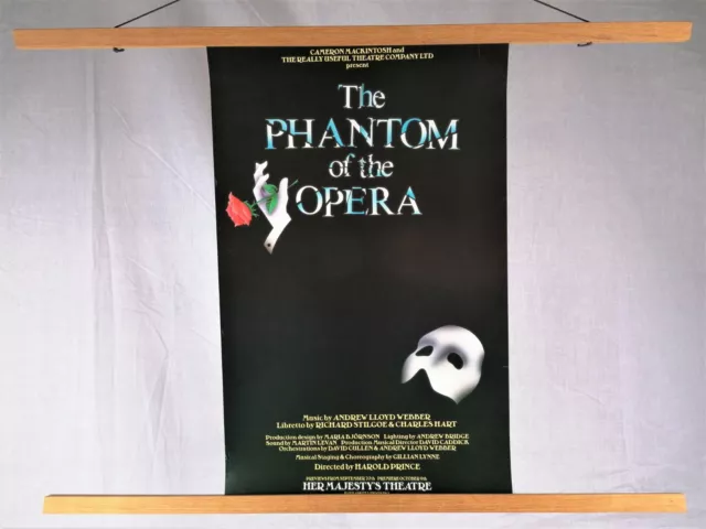 The First Phantom of the Opera poster - 1986 Pre-Opening Issue - Hand design