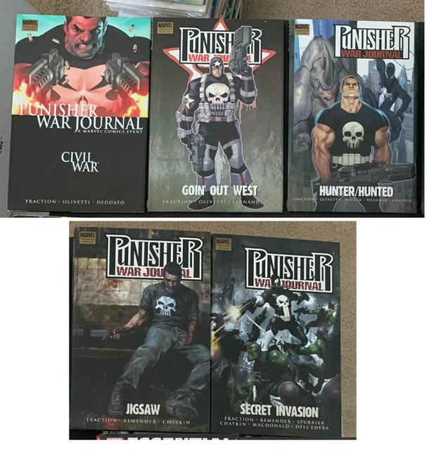 Punisher War Journal - Volume 1 2 3 4 5 HC Set Complete Matt Fraction Run