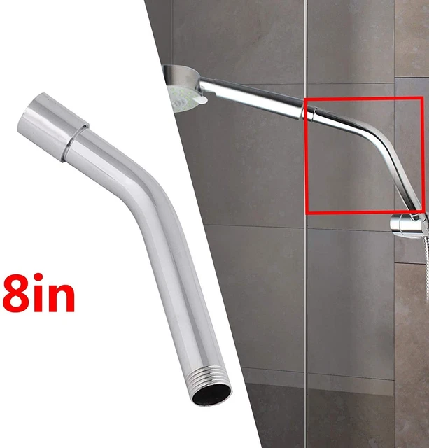 Practical Extension Pipe Shower Head G1/2" Handheld Shower Head Stainless Steel