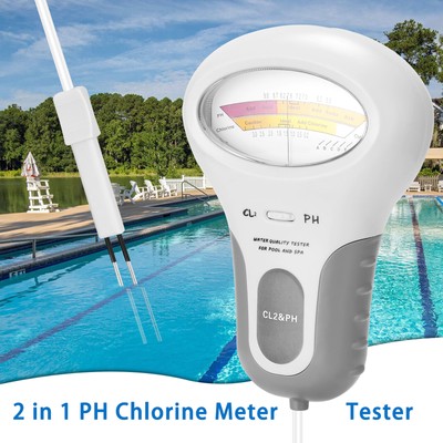 Cristal Pool Wassertester Set - Aktivsauerstoff & PH-Wert, Inkl. DPD 4 & Phenol Red Tabletten