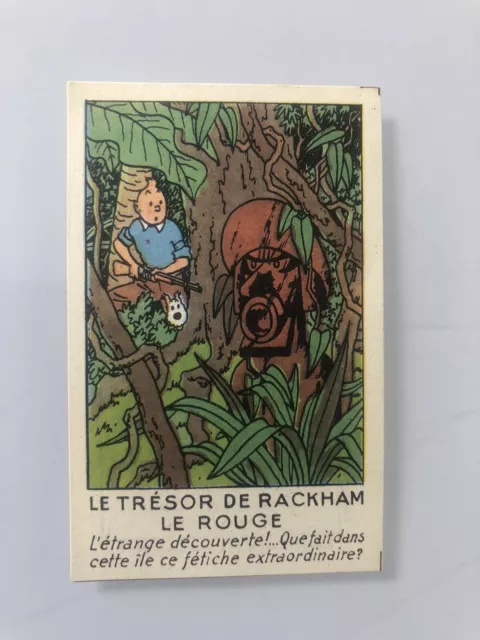 tintin le trésor de rackham le rouge Vignette Chromo Première Série 1948  Eo