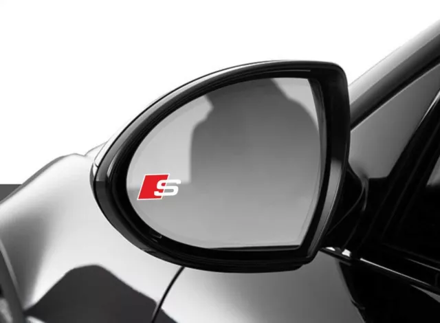 2x Audi s-line außenspiegel aufkleber logo A6 A7 A8 A3 A4 Q7 Q5 RS