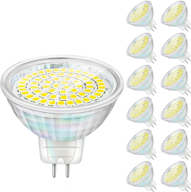 Lampadina LED GU5.3, MR16 Faretto a Led 12V, 4W Equivalenti 50W Lampade Alogena,