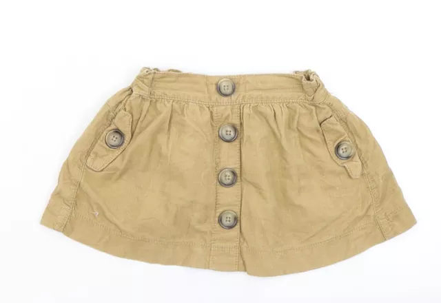 NEXT Girls Brown Cotton A-Line Skirt Size 12-18 Months