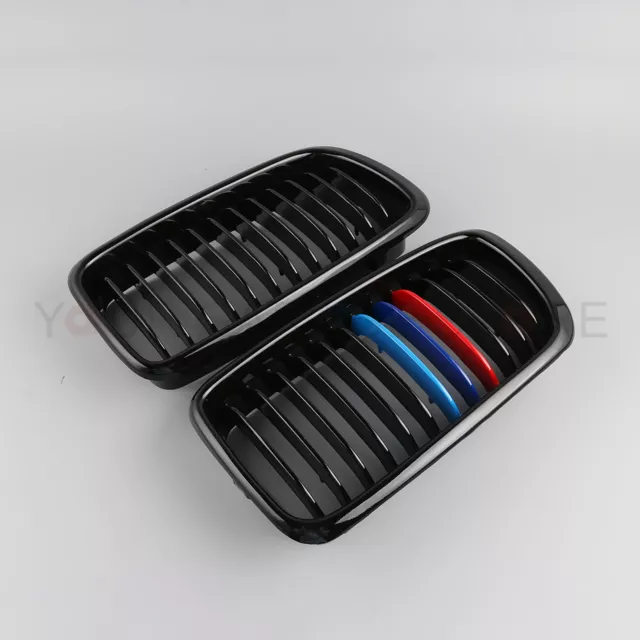 Glänzend Niere M-Color Grill-Frontgitter Für BMW E38 7 SERIES Saloon 98-01 3