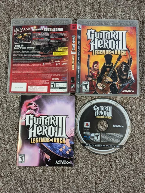 Guitar Hero III: Legends of Rock - Playstation PS3 - Complete - PAL