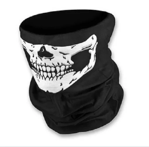 2 x Bandana Totenkopf Maske, SKULL Schädel Motorrad Halstuch Schal Sturmhaube