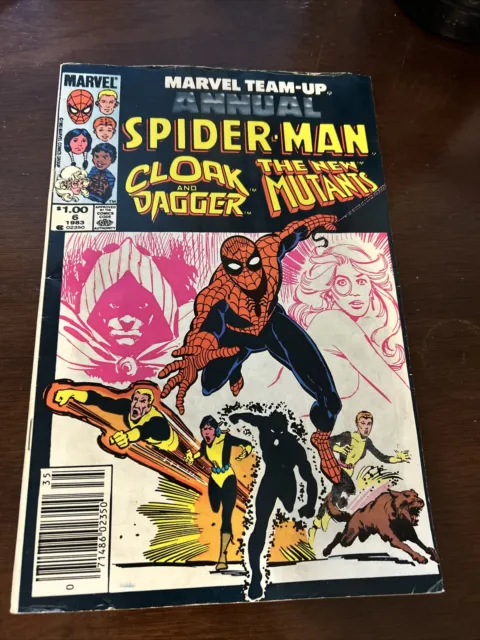 Marvel Comics Marvel Team-Up Annual #6 Spider-Man Cloak & Dagger New Mutants