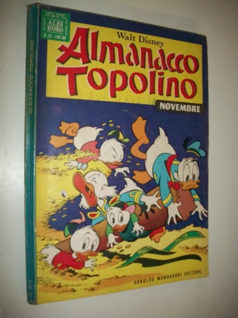 Almanacco Topolino:walt Disney.albi D'oro:n.215 Mondadori Novembre 1974 Buono!