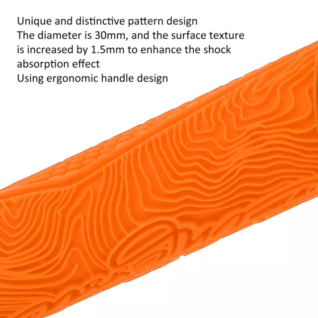 (Orange) Couvercle De Poignée De Vélo Anti-dérapant Absorption Des Chocs