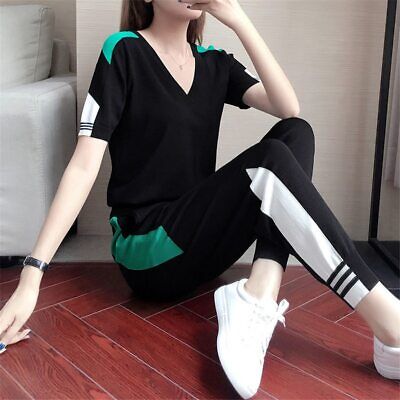 Tracksuit Women 2020 Spring summer Leisure Sports Two Piece Set Lady Fashion