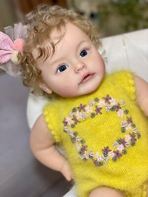 24in Cute Handmade Reborn Baby Dolls Soft Touch Toddler Toy Birthday Gift