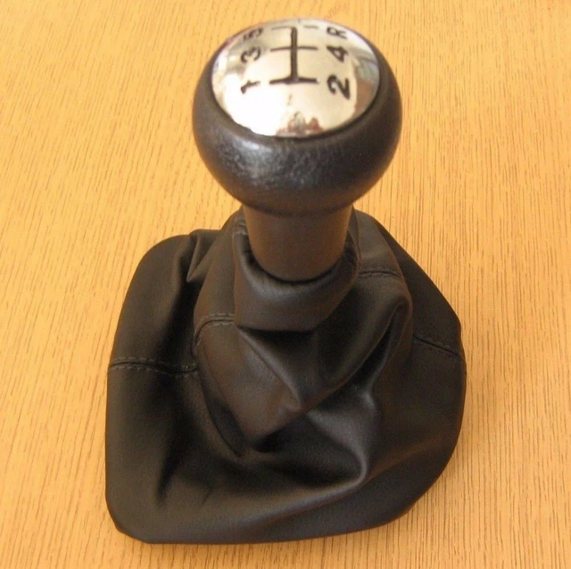 DOMENICA Pomello Leva Cambio In Pelle - 5 Marce Per Peugeot 207, 307, 308, Citroen C3, C4, C5 (Rosso) - Foto 2