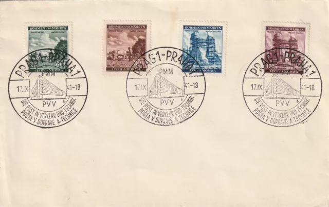 Brief -Prag-Sonderstempel 1941-Bohmen und Mähren