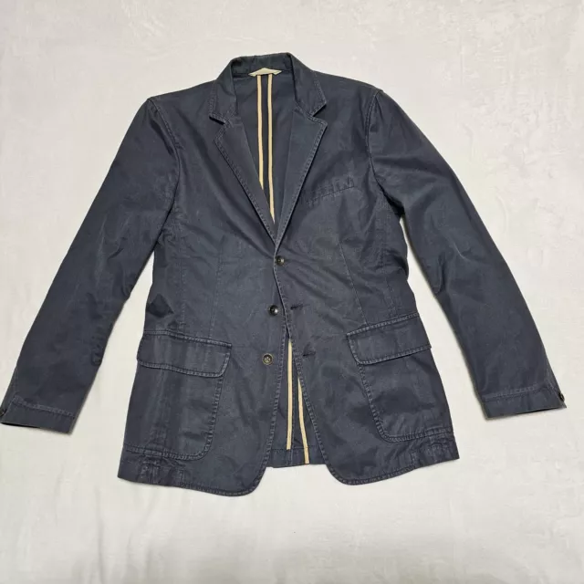 Rag & Bone Blazer Mens Sz 38 Coat Navy Button Flap Pockets Slim Casual Jacket