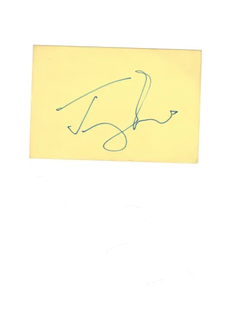 Actor Jeremy Irons Autograph On Card Stock