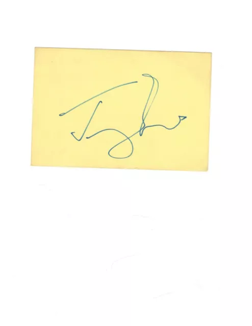 Actor Jeremy Irons Autograph On Card Stock