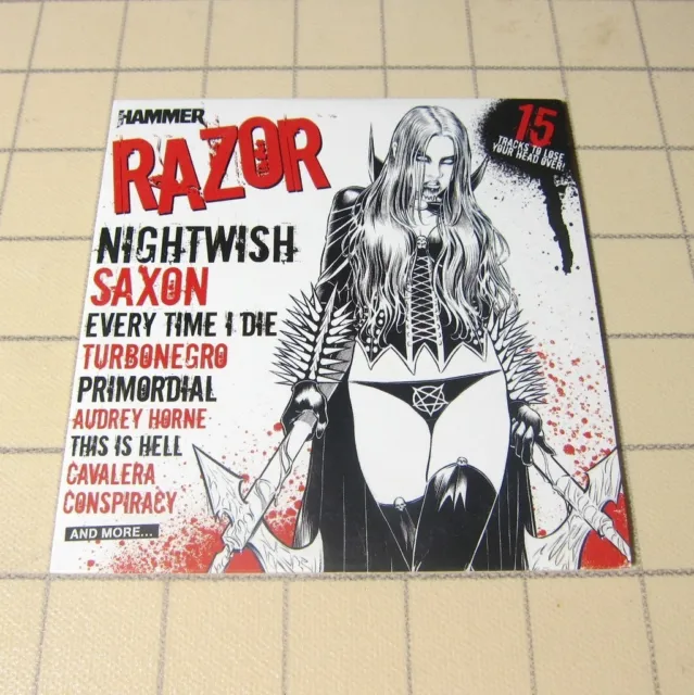Metal Hammer, Razor UK Promo CD Nightwish, Saxon, Sylosis, Discard, Vreid..#118*