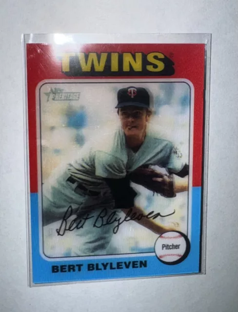 Bert Blyleven 2024 Topps Heritage 3D Retail Exclusive SSP Twins RARE 753D-14