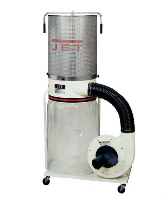 JET  VORTEX CONE DUST COLLECTOR. 2HP Single phase 230 volt 2 micron canister kit