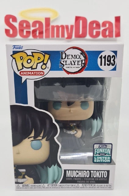 DEMON SLAYER MUICHIRO Tokito 1193 Funko Pop Limited Edition Shared Sticker EUR 69,28 - FR