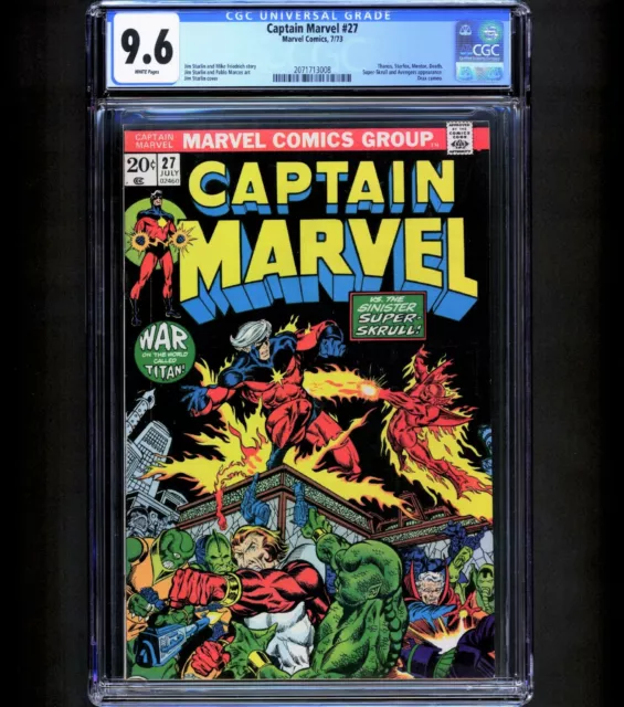 Captain Marvel #27 CGC 9.6 1ST STARFOX Harry Styles GOTG 3 Thanos Warlock '73 NM
