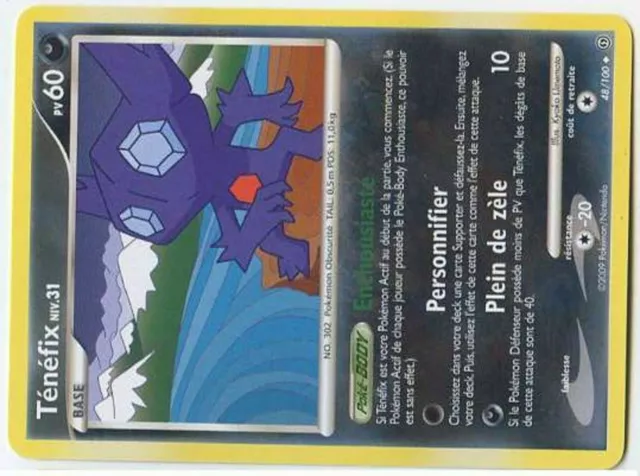 Pokemon Tempete Unco N°  48/100 Tenefix