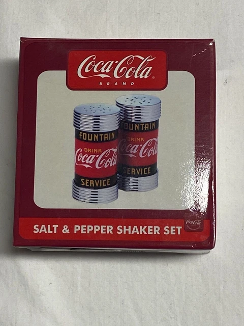 Coca Cola Fountain Service Salt and Pepper Shakers