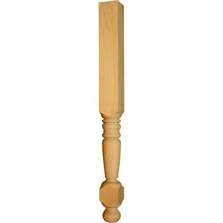 OSBORNE WOOD PRODUCTS 1787BCH 35 1/2 x 3 Server Island Leg in European Beech