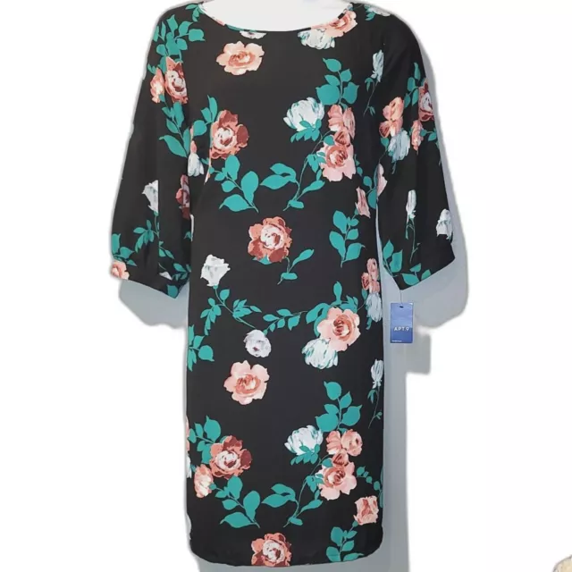 Women's Apt. 9® Floral Belted Boatneck Dress Size 2X