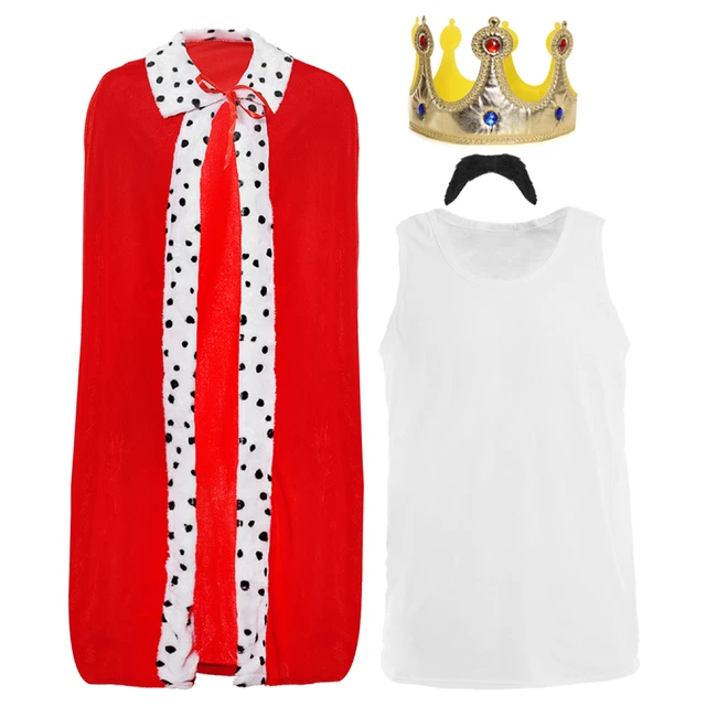 FREDDIE MERCURY FANCY Dress Costume Cape Crown Vest Moustache Music Icon Singer 25.99 PicClick UK