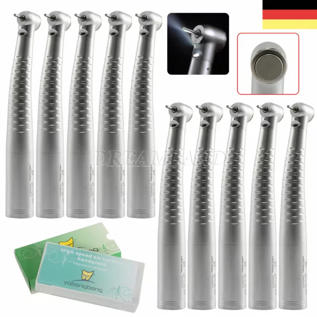 10 Dental LED Fiber Optic Handstück Turbine Standard Head KAVO Style