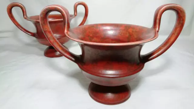 Antique Art Deco Minton Astra Ware Pottery Mantelpiece Cups/Urns/Kylixes c1920s 3