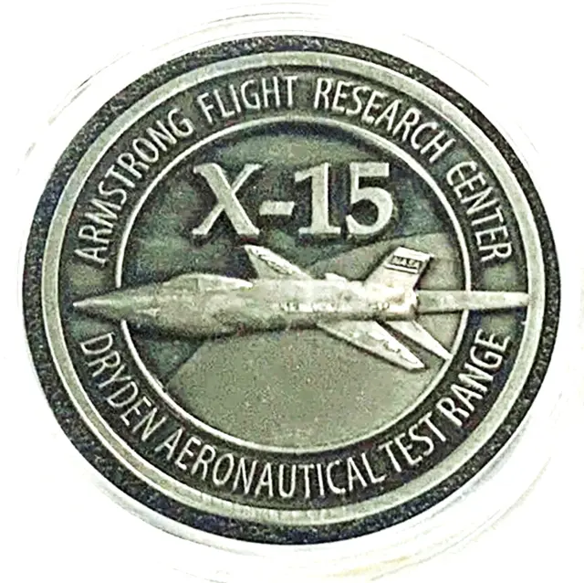 Armstrong Flight Research -X-15- Nasa Dryden - Flown Metal - Coin-Medallion