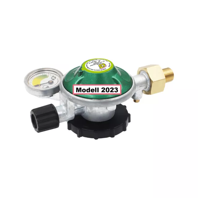 Gasregler 50mbar Manometer Drückminderer für Campingaz Gasflasche R 907 904 901