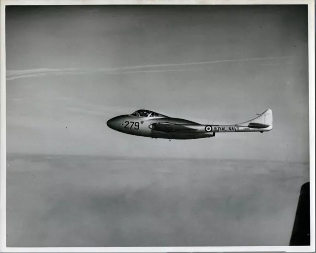 De Havilland Sea Vampire Trainer T.22 Xa155 Large Vintage Original Press Photo