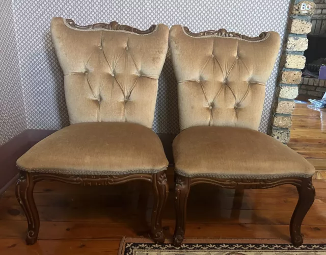 Pair Of French Style Antique Vintage Chair