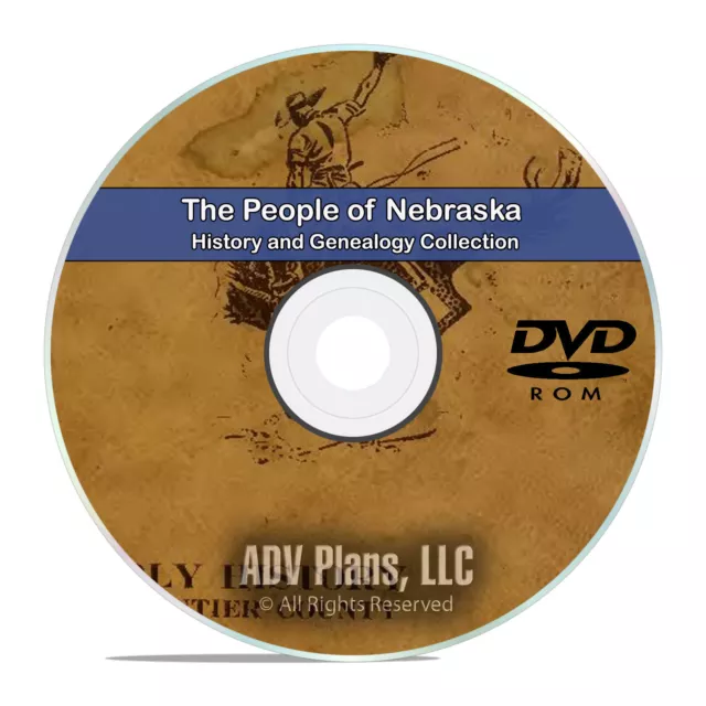 Nebraska, NE, People Cities, Family History and Genealogy 240 Books DVD CD B09