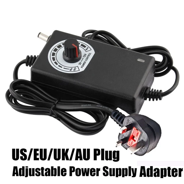 Haltbar Netzteil adapter Einstellbare Spannung Ladegerät variabel 3V-12V 2A