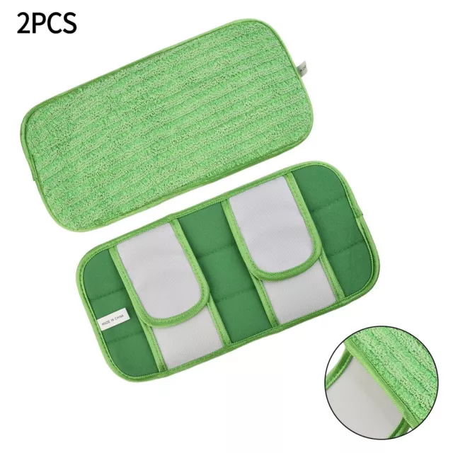 Wischpads Pads Mikrofaser 12 Inch Reusable 2 Pack 29*15cm Washable Green 3