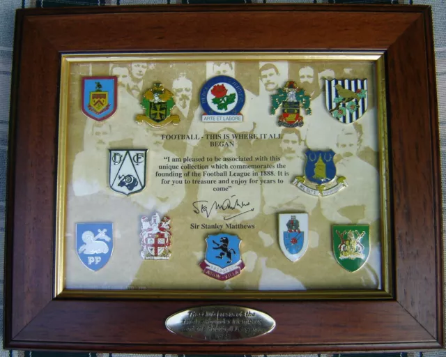 Football League 1888 Modern Collection. 12 Metal Badges Of The Original Clubs.