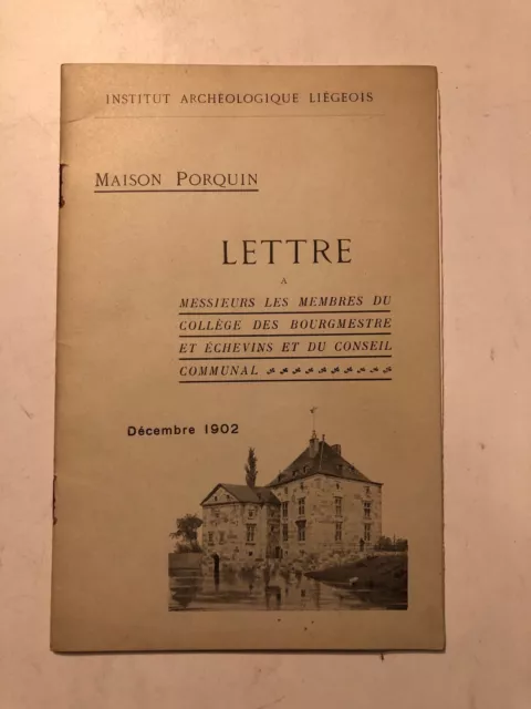 [24671-121] Belgicana Liège - Maison Porquin - Lettre - Décembre 1902