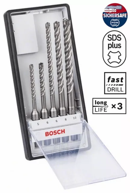 Bosch Hammerbohrer-Set SDS-plus-7X Robuste Line 5-teilig 5 - 10 MM 2608576199 5/