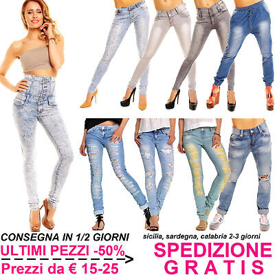 Jean H&M bleu ciel Donna Vestiti Pantaloni e leggings Pantaloni skinny H&M Pantaloni skinny 